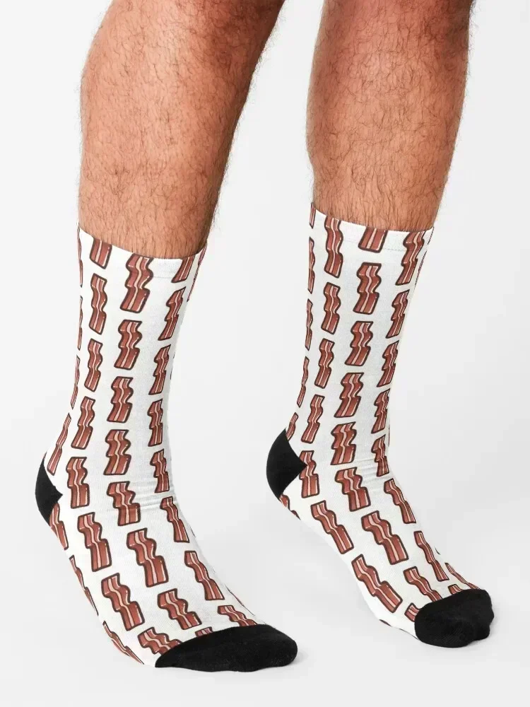 Crispy bacon stripes Socks Argentina new year floor moving stockings Designer Man Socks Women's