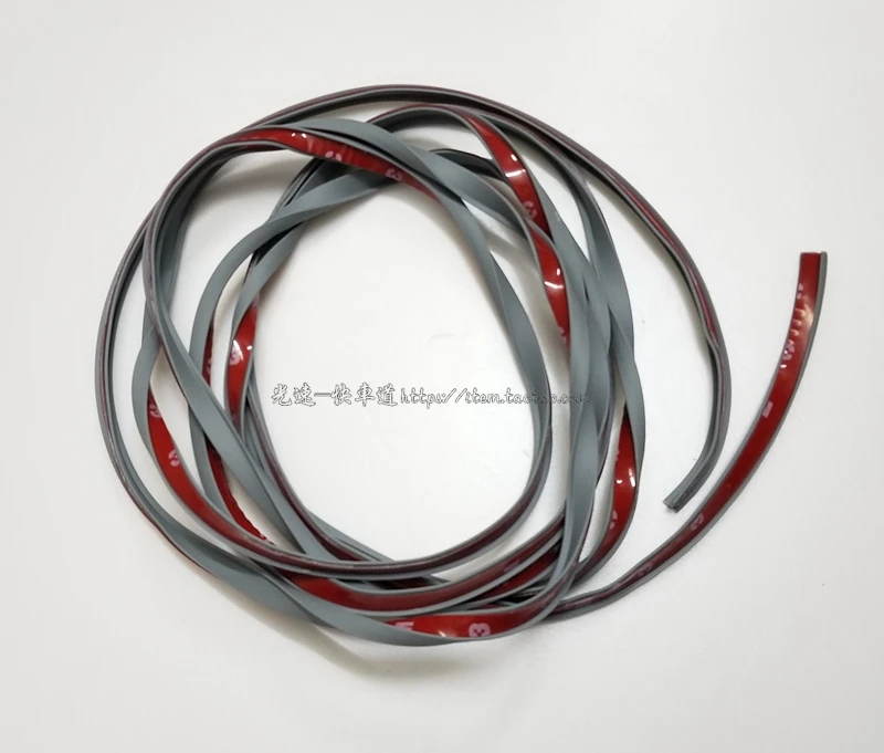 6mm Universal Car Rubber Sealing Strip 2m Small Slanted T-Type automobile Seal Rubber Weatherstrip Flare Arch Trim