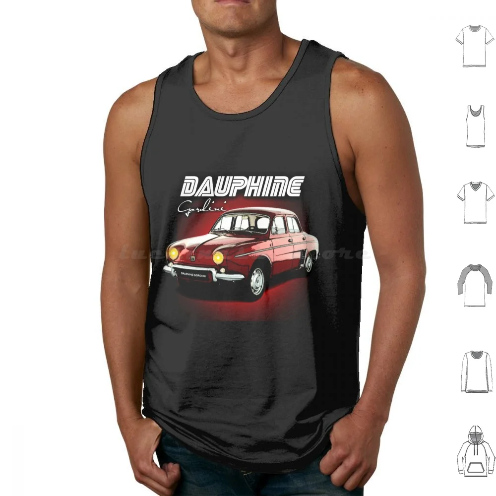 Dauphine Gordini Tank Tops Vest Sleeveless Dauphine Gordini Dolphin 25 4 4l 5 Karmann Ghia Car Classic Retro Bug Karmann Ghia