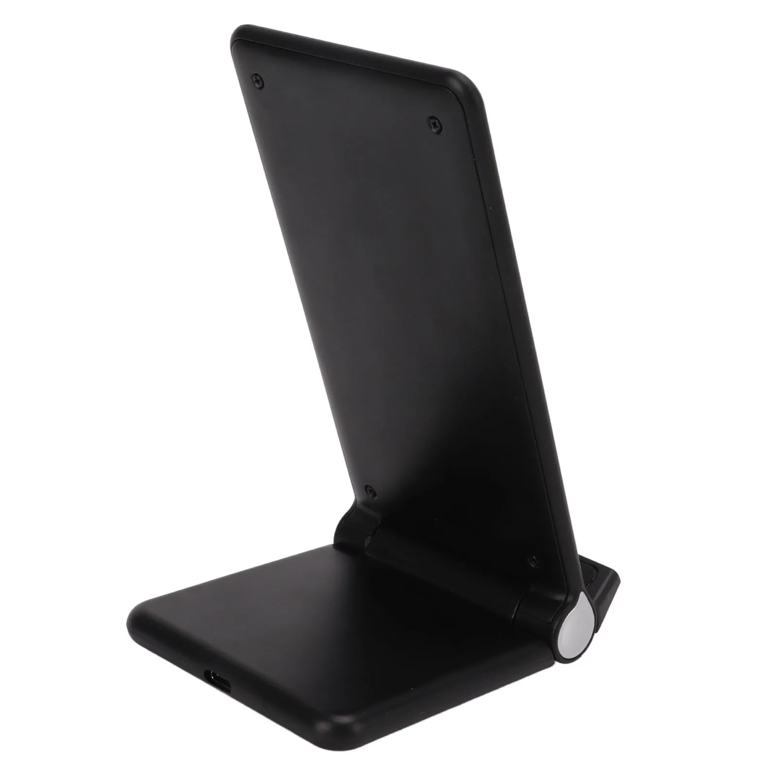 New Foldable Wireless Phone Stand Adjustable Viewing Angle Fast Charging Wireless Charging Stand ABS Charging Dock Desk Use