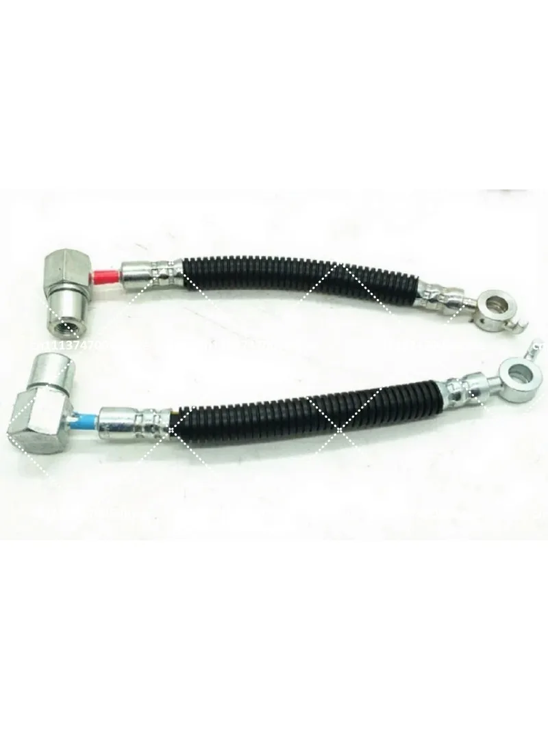 2Pcs Front Brake Hydraulic Hose, Heavy‑Duty Vehicle Brake Pipe Direct Fit Repair Replacement Part