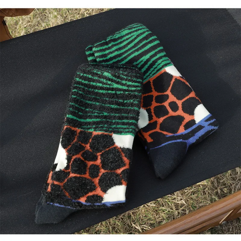 Ins Socks 2023 Fashion Cotton Leopard Spring Autumn Socks for Woman Animal Printed Novelty Wild Lady Cotton Socks calcetines