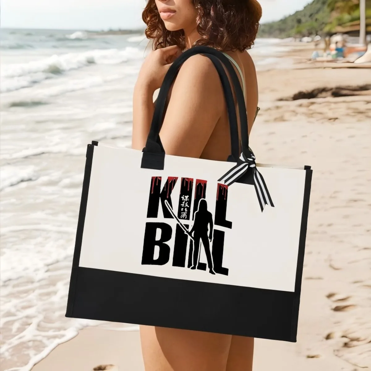 بيل 2026 وصول جديد موضة عملية واسعة قابلة لإعادة الاستخدام حمل حقيبة نمط طباعة 2 لهجة الثقيلة حقيبة كتف كبيرة ل أ