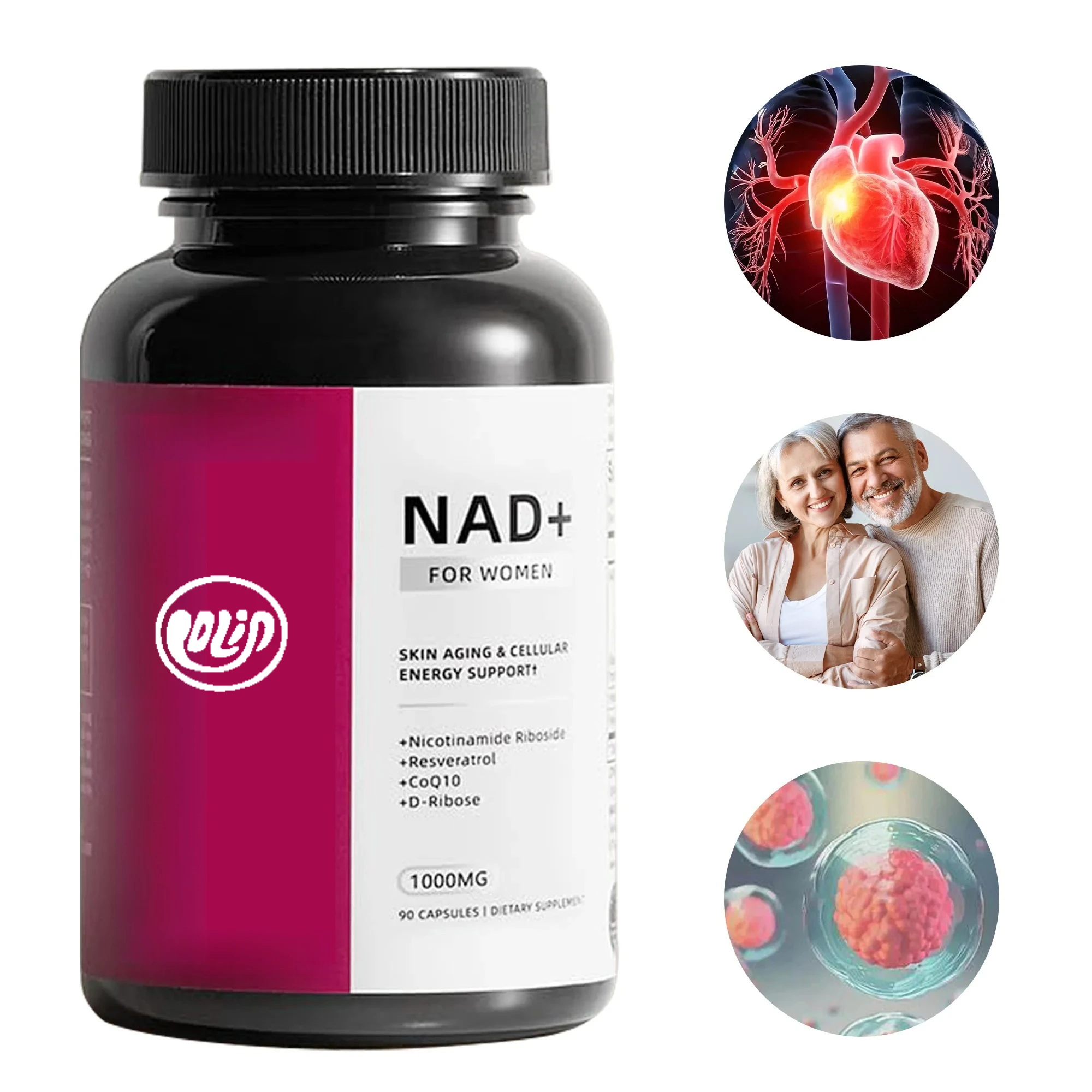 NAD+ Supplement - Anti-aging, Helps Boost Energy, Promotes Cell and Skin Health, Neuroprotection and Sleep Improvement