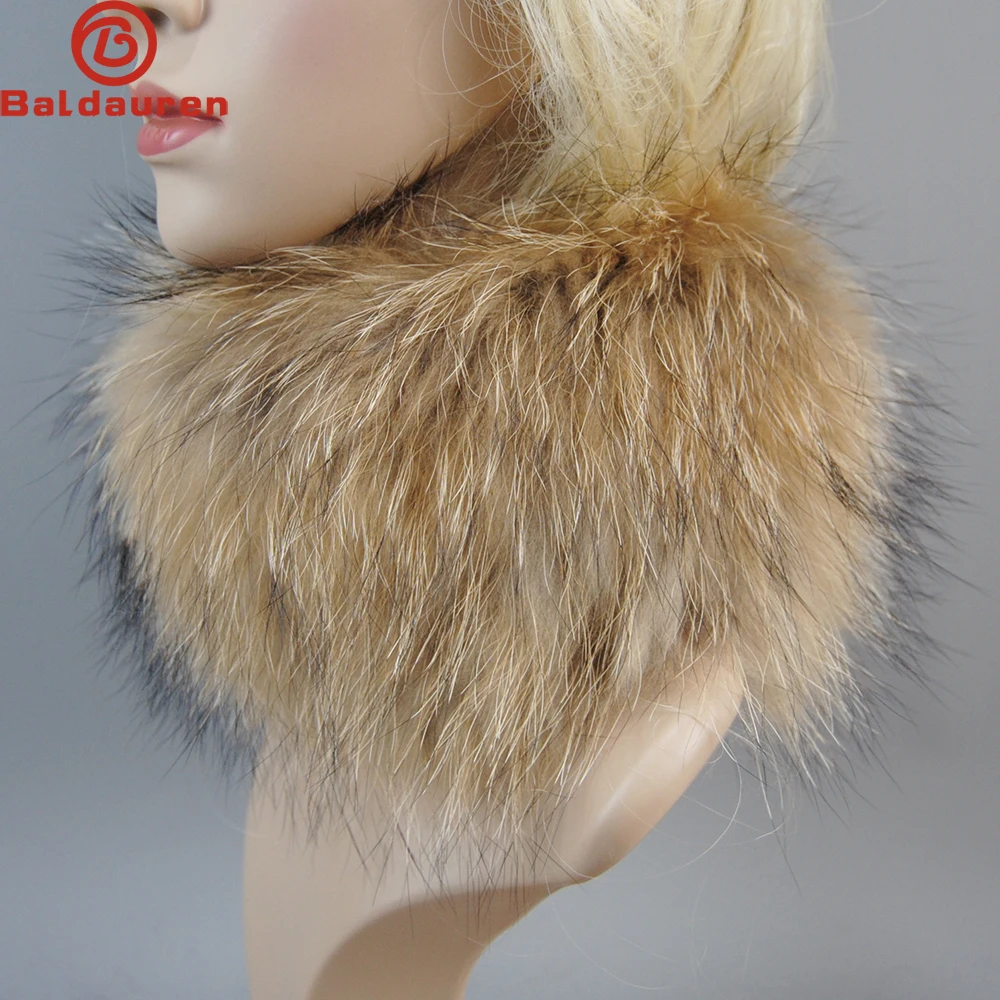 2025 Luxury Neck Warmer Good Elastic 100% Natural Fur Mufflers Real Fox Fur Scarf Fur Headband Women Winter Ring Fox Fur Scarves