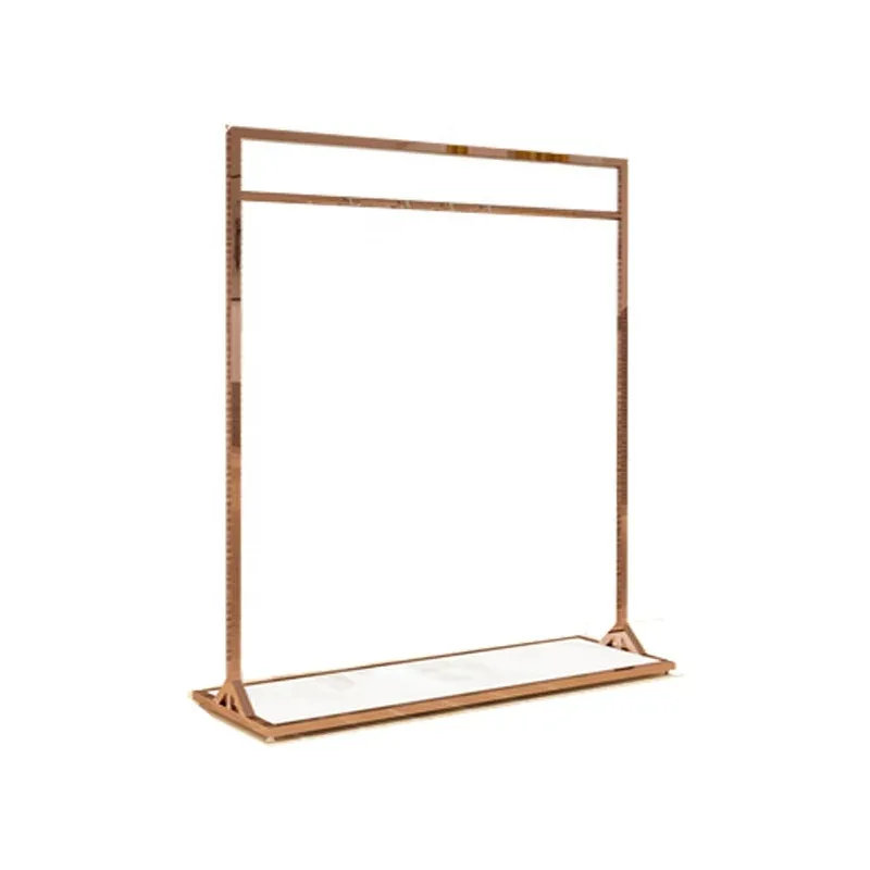 

Customize.Clothing Store Showroom Boutique Decoration Custom Display Rack Stainless Steel Metal Display Rack Hanging Rack