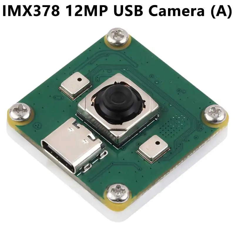 

USB-камера Raspberry Pi IMX378, 12 МП, IMX378, 30 кадров в секунду, встроенные двойные микрофоны, также для Jeston/RDK