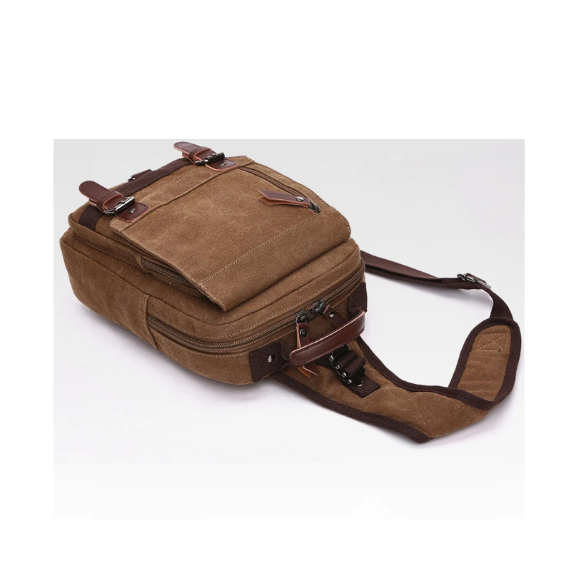 2023 Mode Canvas Outdoor Reissport Fietsen Bergbeklimmen Crossbody Borsttas Heren En Dames Één Schouder Rugzak