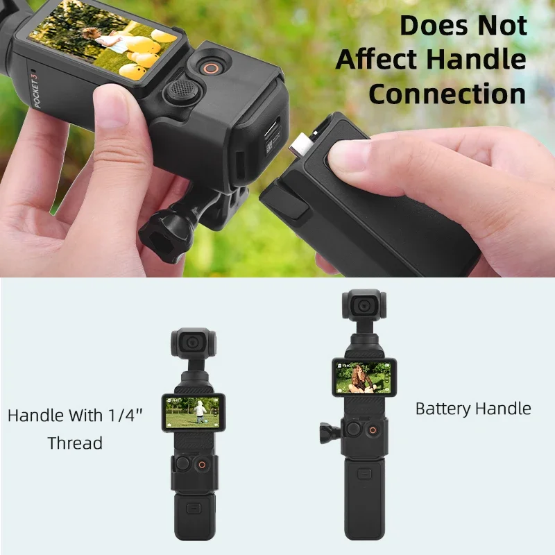 Наборы аксессуаров для DJI Osmo Pocket 3, расширенный адаптер, зажим для рюкзака, повязка на голову, нагрудный ремень, ручной карданный подвес, аксессуары для камеры