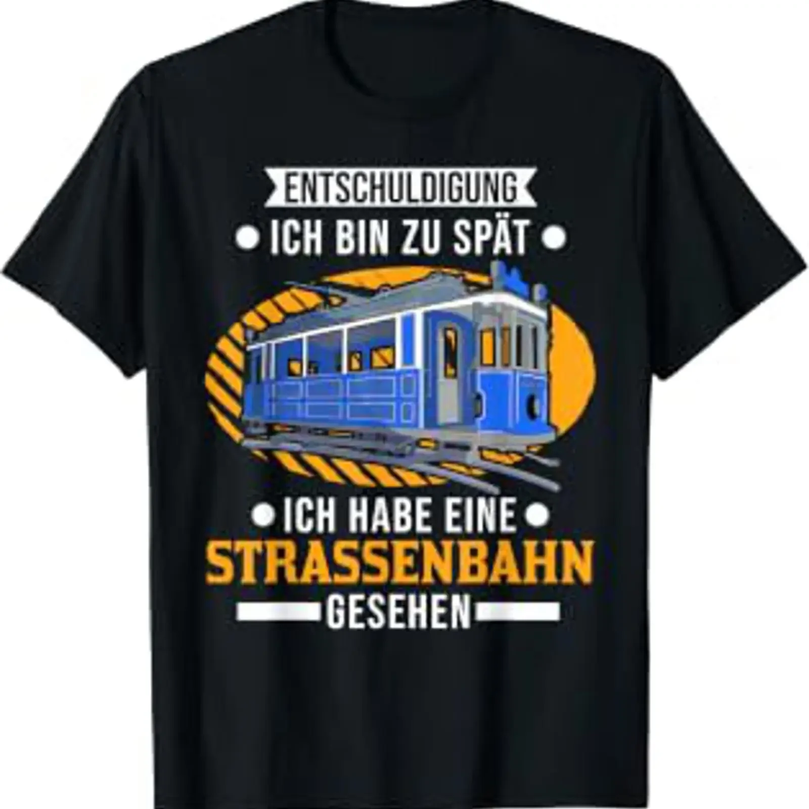 I saw a tram S Bahn T shirt vintage Washed streetwear Versatile Slightly Stretched designer clothes fashion Soft graphic