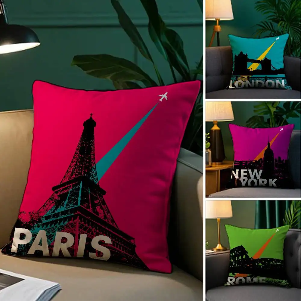 

Наволочка Art City из плюшевой ткани, мягкая наволочка, двухсторонняя наволочка с принтом, чехол для диванной подушки