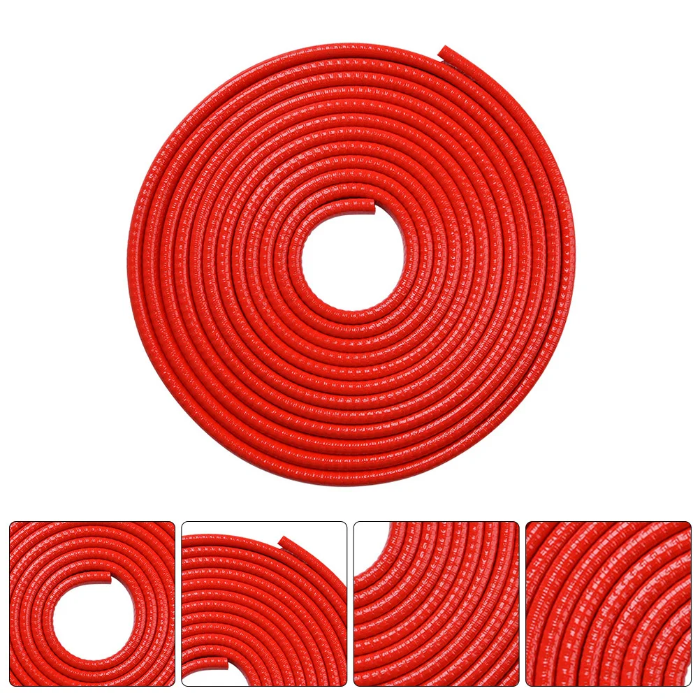 

Car Door Guards Trim Rubber Seal Strips Red Heavy Duty Anti Vibration Dustproof Leak Proof Protection for Exterior Door Edges