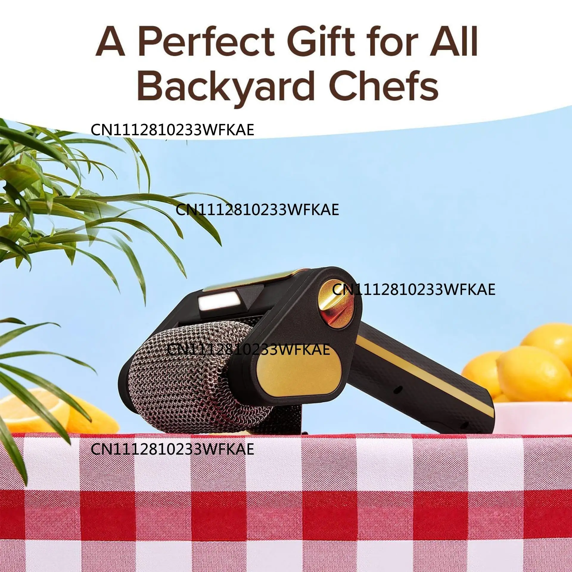 Wireless Electric BBQ Cleaning Brush with Light - Rechargeable Stainless Steel for Outdoor Camping Commercial & Home Use