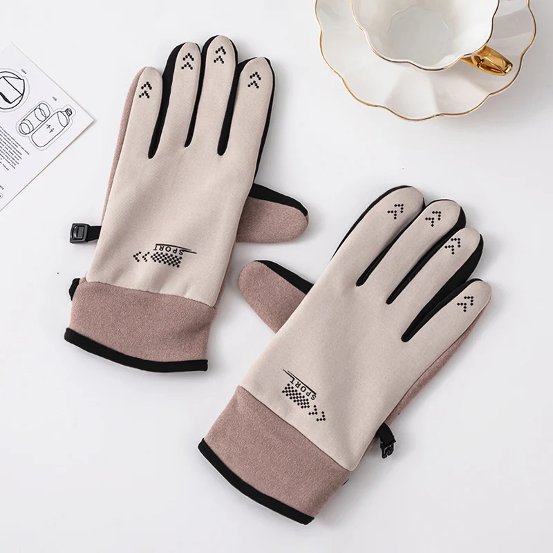 

Winter Women's Outdoor Cycling Gloves Anti-Slip Sports Windproof Warm Breathable Autumn Touchscreen Female Motorcycle Gloves