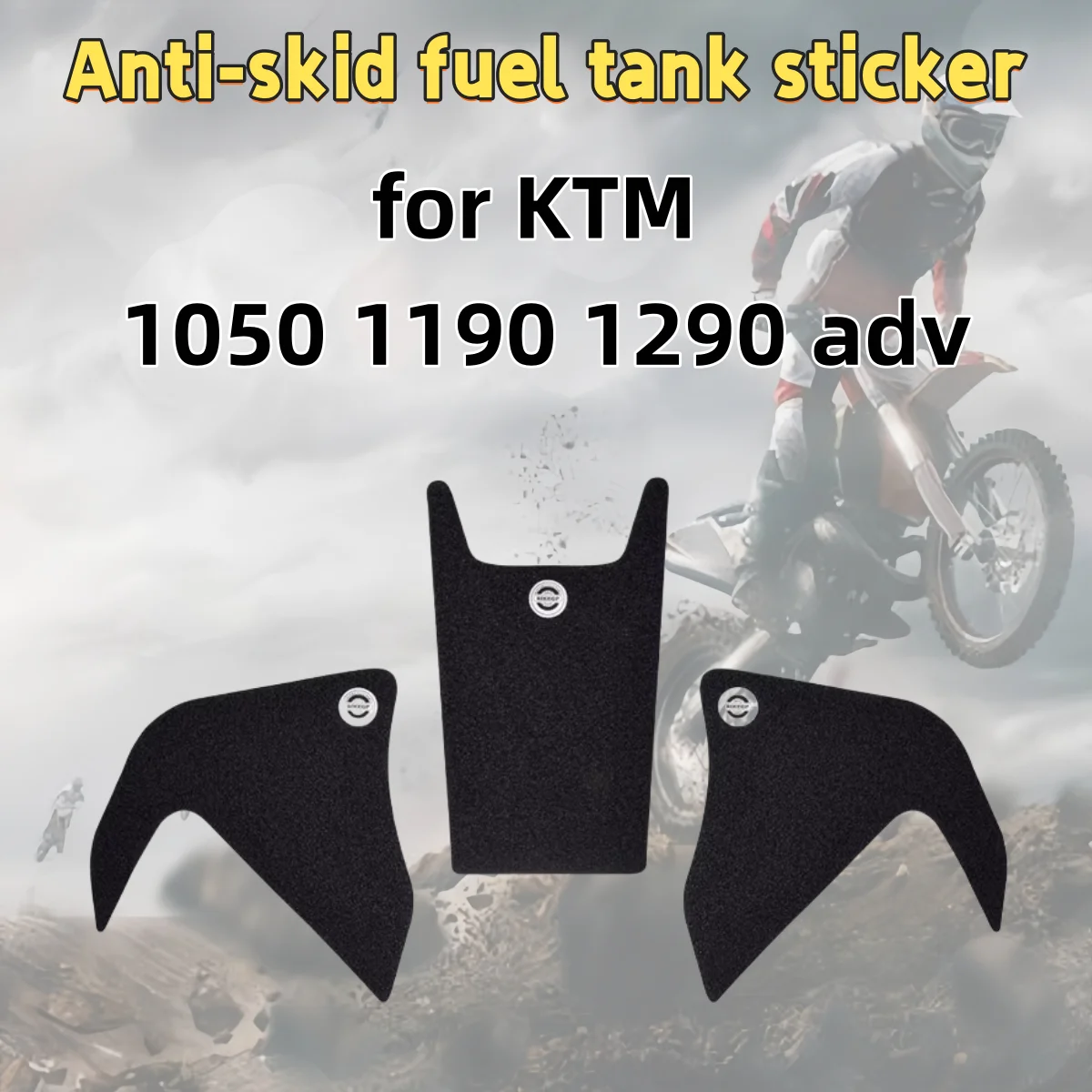 Para KTM 1050 1190 1290 adv pegatina de tanque de combustible de motocicleta pegatina de espina de pescado pegatina de protección antideslizante pegatina lateral KTM 1050 1190