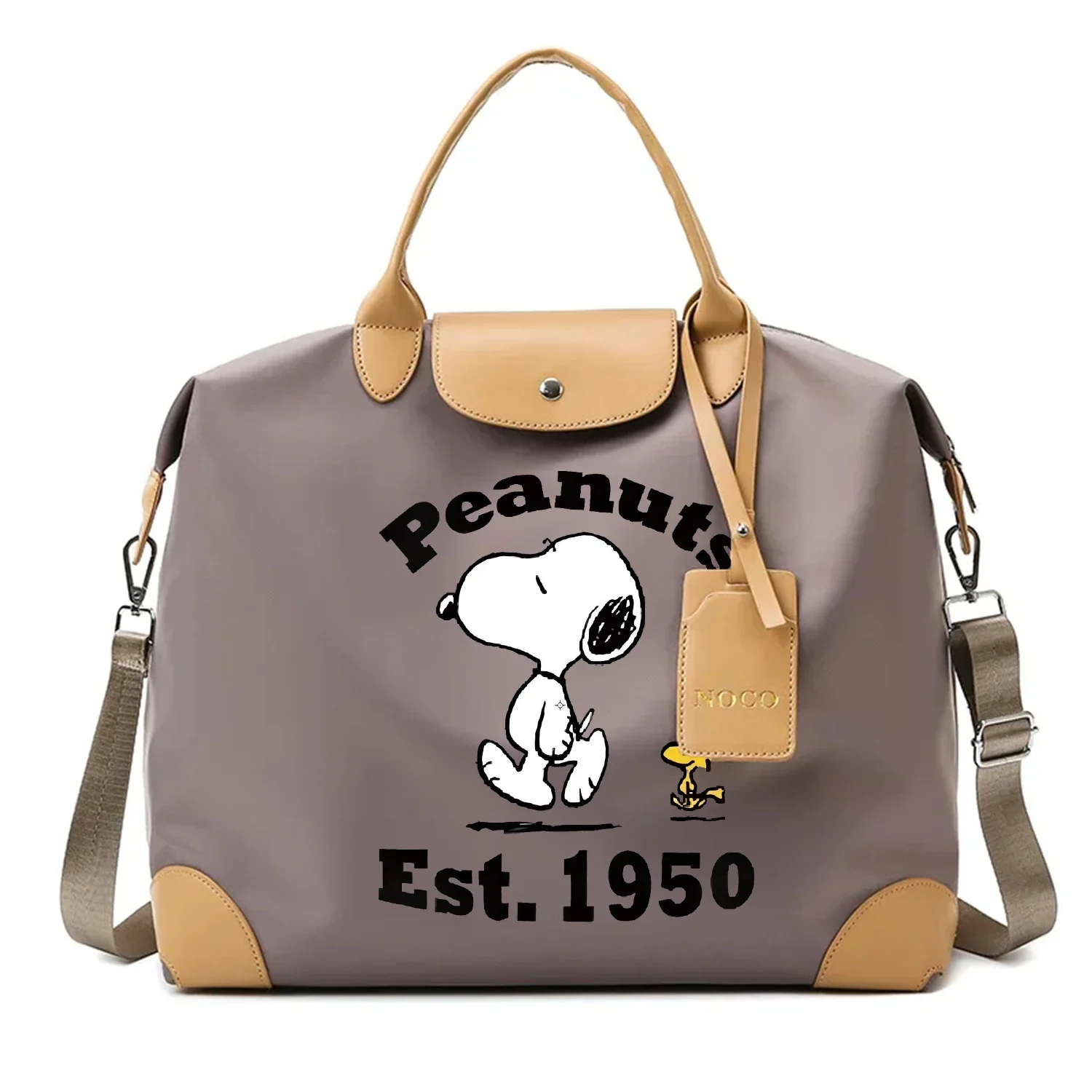 سنوبي حقيبة يد للنساء Kawaii الكرتون حقيبة كتف موضة Y2K سعة كبيرة حقيبة التخزين حقيبة كروسبودي أنيمي سيدة محفظة هدية #2