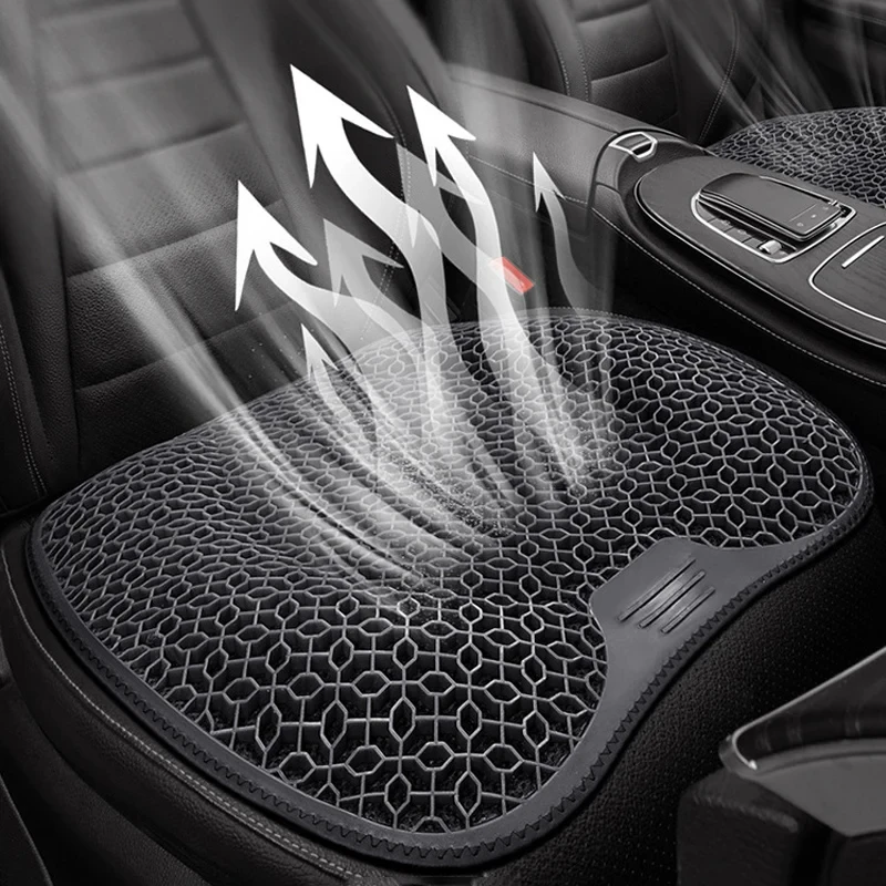 

Car Gel Seat Cushion Summer 3D Honeycomb Cooling Ice Silk Breathable Cooling Seat Cushion For Car Seat Cushion Ventilation Sheet