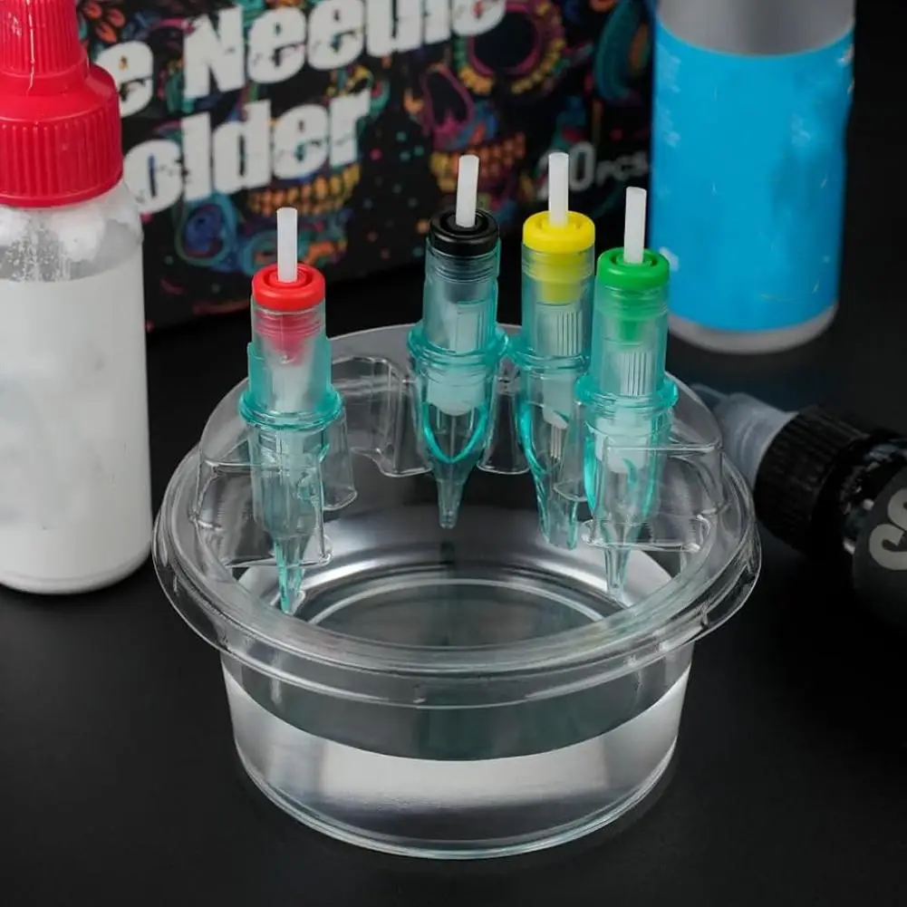 

Одноразовый встроенный держатель для игольчатых стаканчиков, 20 шт./кор. чашки для чистки татуировок, пластиковая цельная система картриджей для татуировки Z3S4