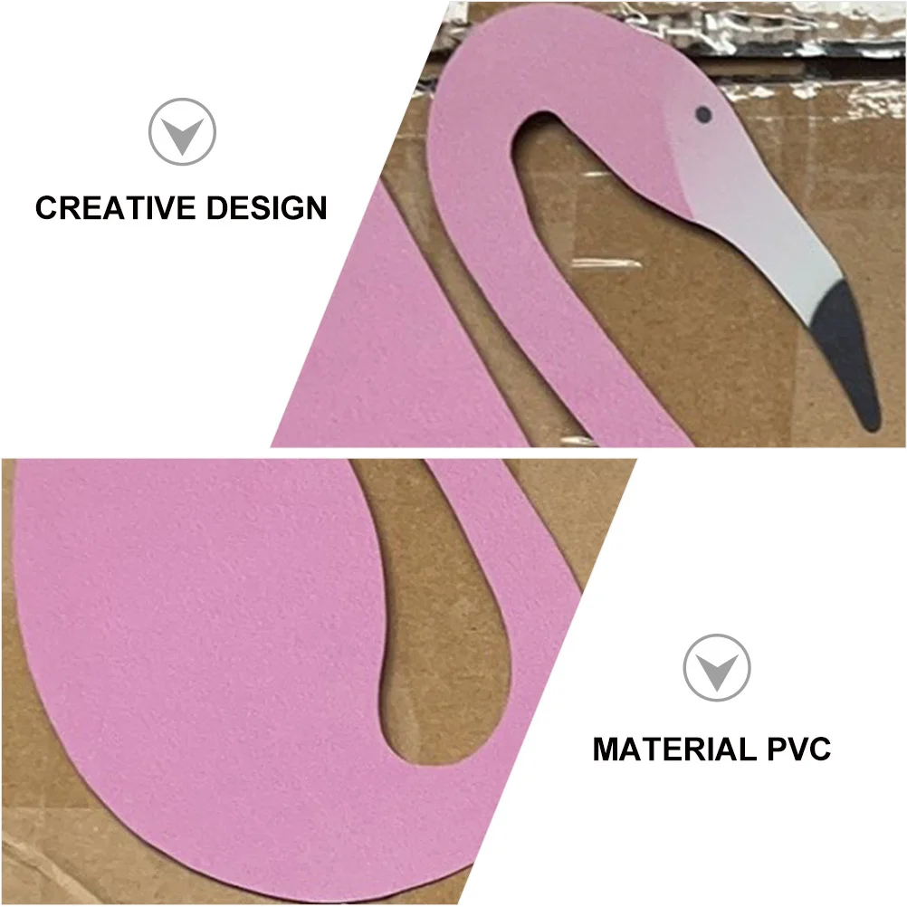 

Swirl Flamingo Bird Decoration Creative Delicate Design Durable Material Lasts Long Not Easy to Fade Tarnish Rust