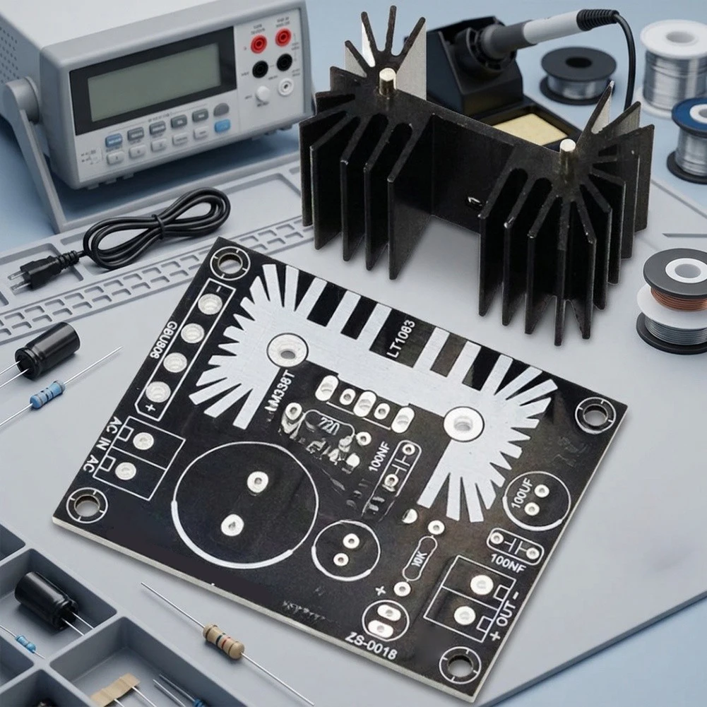 For LM317 Variable Output Module Adjustable PSU Board For Testing Output 1.25V-37V Range Max Current Up To for 7a
