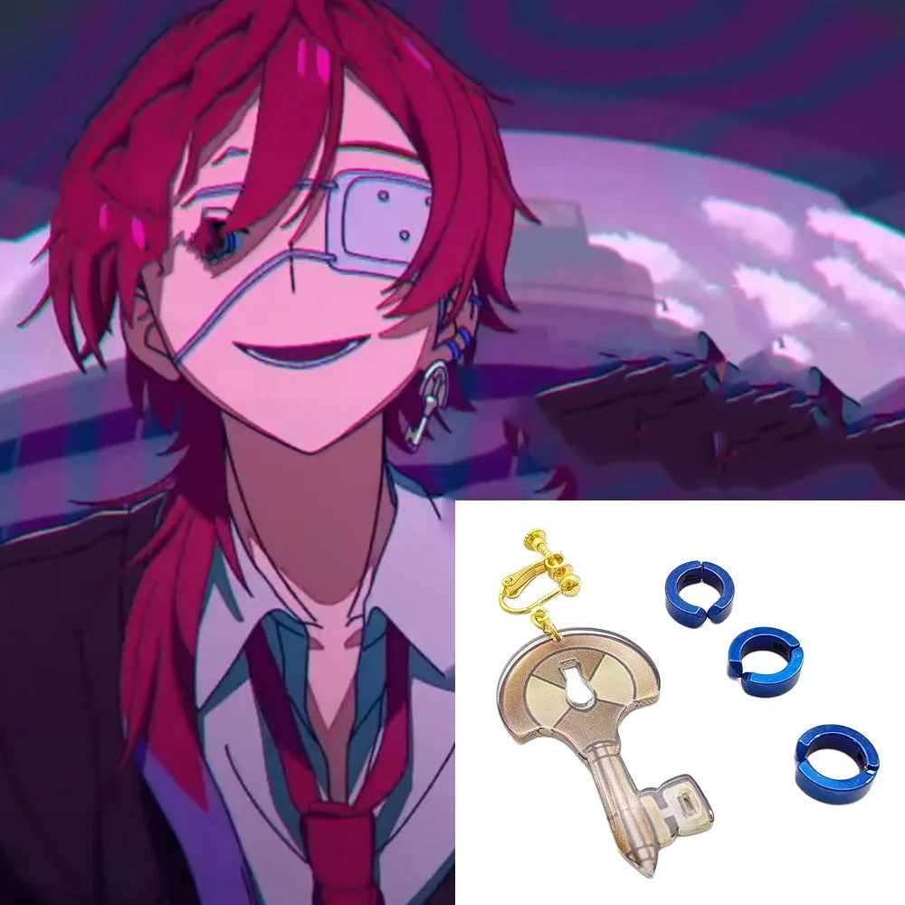 

Anime Jewelry vtuber Lauren Elos Earrings Man Women Cosplay Accessories Titanium Steel Ear Cuffs Boys Girls Creative Cos Earring