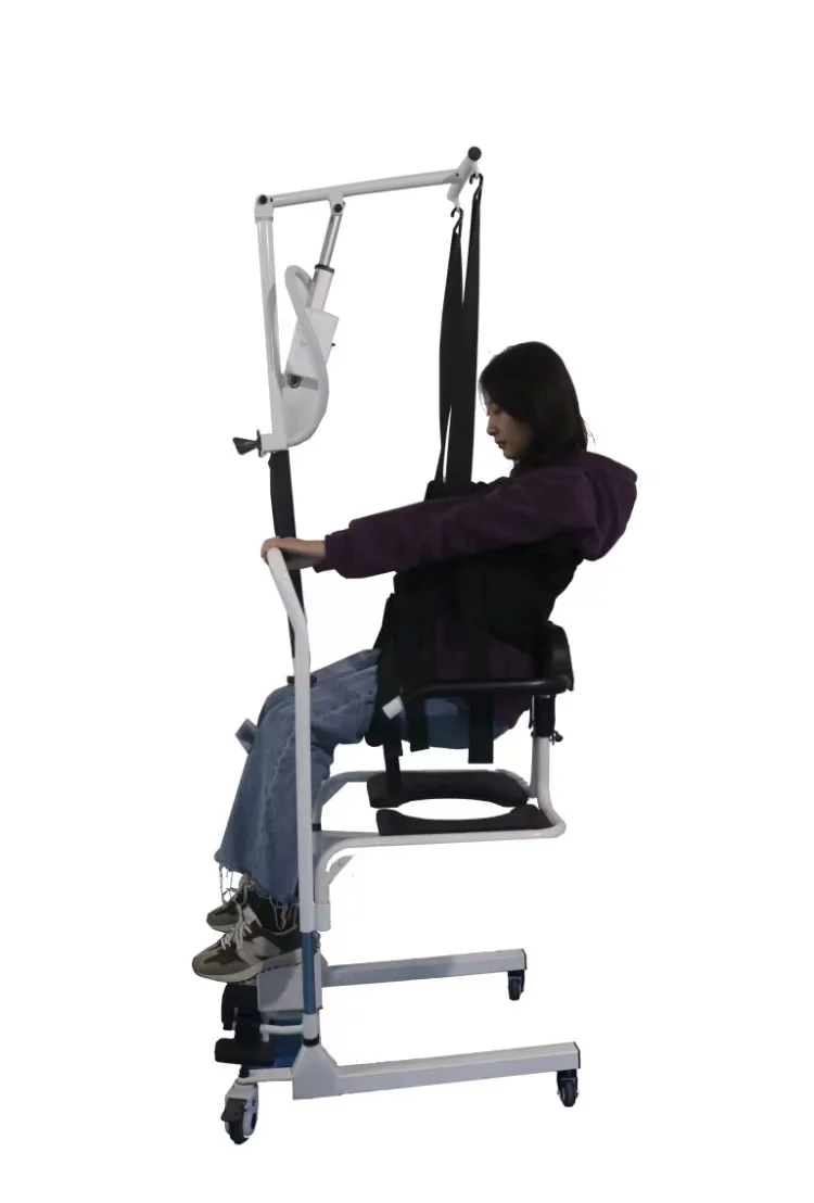 AIROW Professional Nursing Equipment Patient Lift, Whole Body Assisted Transfer Sling  One-Button Lift