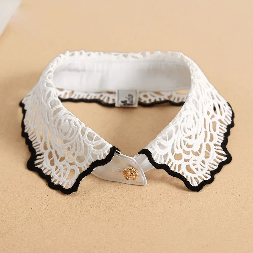 Detachable Women Collar Lace Mesh Lace Collar Embroidered Lace Collar Decorative For Adult Women Friend Gatherings Women