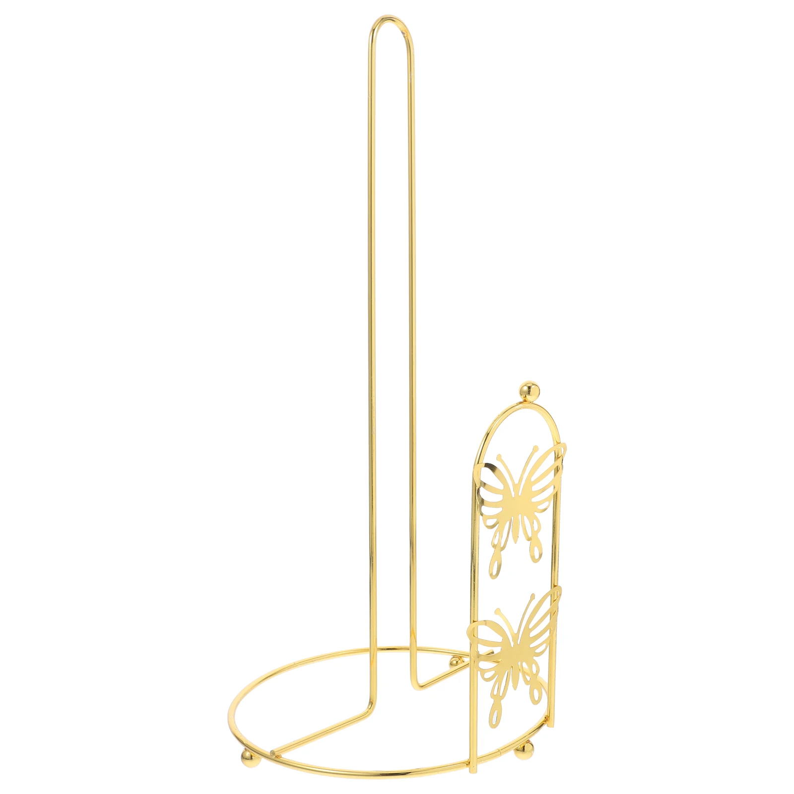 

Nordic Paper Holder Butterfly Paper Towel Holder Countertop Theme Metal Easy Installation Compact Size Kitchen