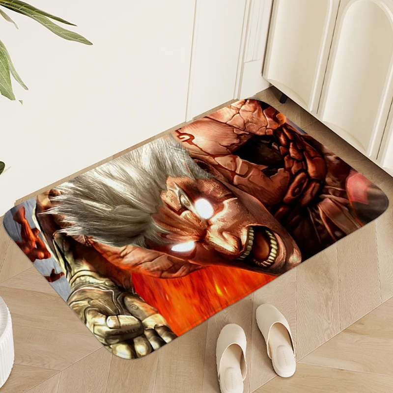 Rug for Bedroom Asura's Wrath House Interior Entrance Mat Living Room Floor Carpets Washable Non-slip Kitchen Bathroom Rug