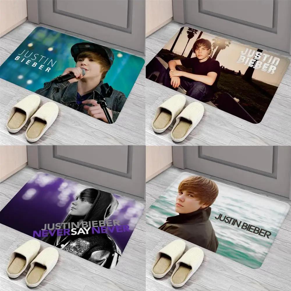 

Justin Bieber Floor Mat Entrance Door Mat Nordic Style Home Doormat Bathroom-Toilet Mats Bedroom Hotel Decor Mat