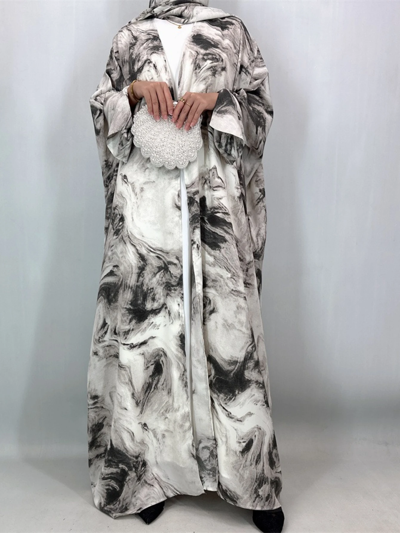 

Ид Абая женское открытое платье мусульманский шарф Дубай Vestidos Largos длинные платья кафтан арабский халат вечерние кафтан Джалабия Рамадан 2025