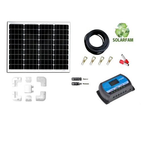 Stock available in Europe Solar Energy System Portable off grid 50w solar energy power panel kit 50W 12V mono rigid solar panel