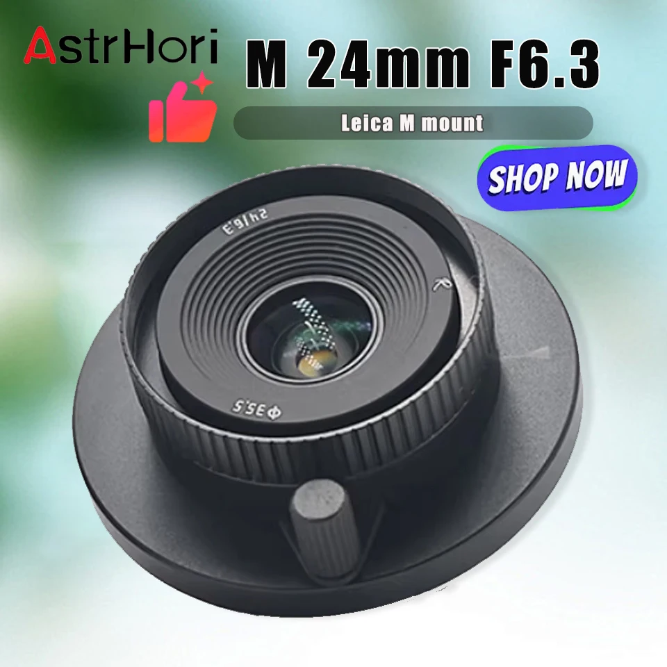 

Полнокадровый объектив астрохори M 24 мм F6.3 с большой диафрагмой для камеры Leica M-mount M5 M4 M8 M9