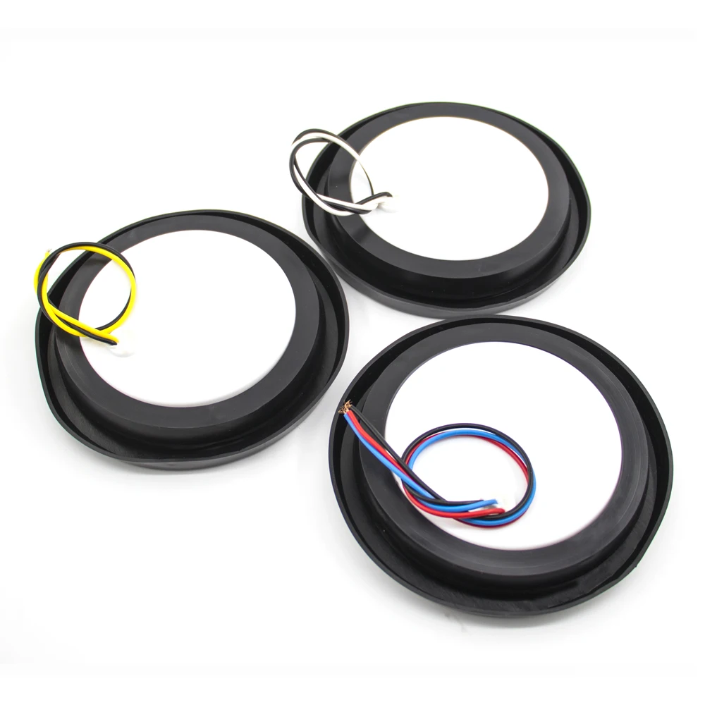 2Pcs 12V 24V 24 Round LED Rear Tail Light Brake Stop Side Marker Warning Indicator Reflector Truck Trailer Red Yellow White Lamp
