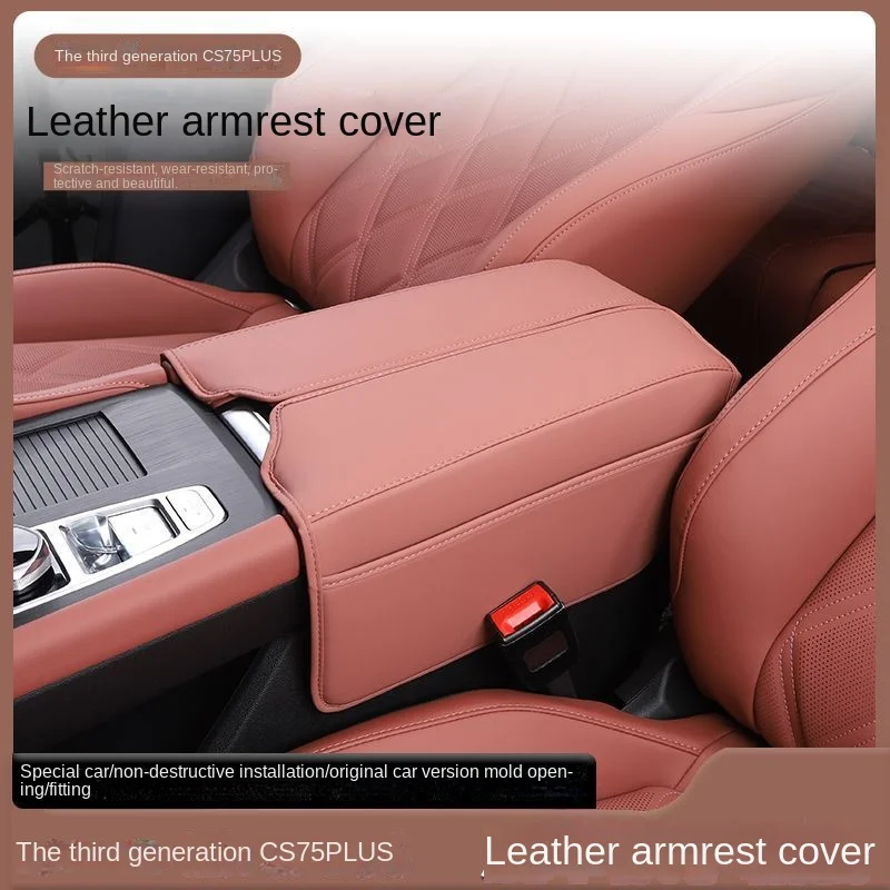 

For Chana Changan CS75 PLUS 2023 2024 2025 Car Auto Armrest Box Cover Mad Protective Pad Storage Bag Stowing Tyding