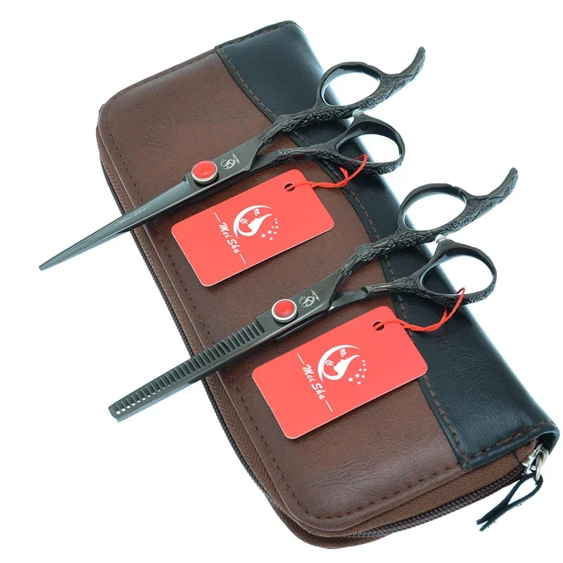 

6.0 Inch Hairdressing Scissors Professional Barbers Hair Scissor Set Hair Cutting Shears Thinning Clippers Japan Steel A0116A