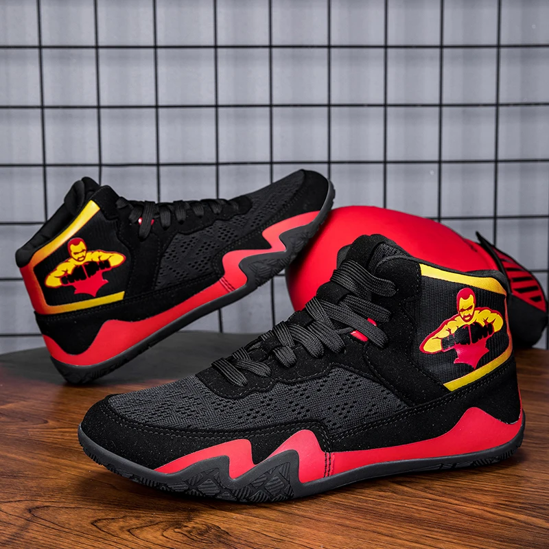 

New Autumn Mesh Refreshing Mens Womens Wrestling Shoes Durable and Flexible Sports Shoes Shock-absorbing and Stable Boxing Shoes