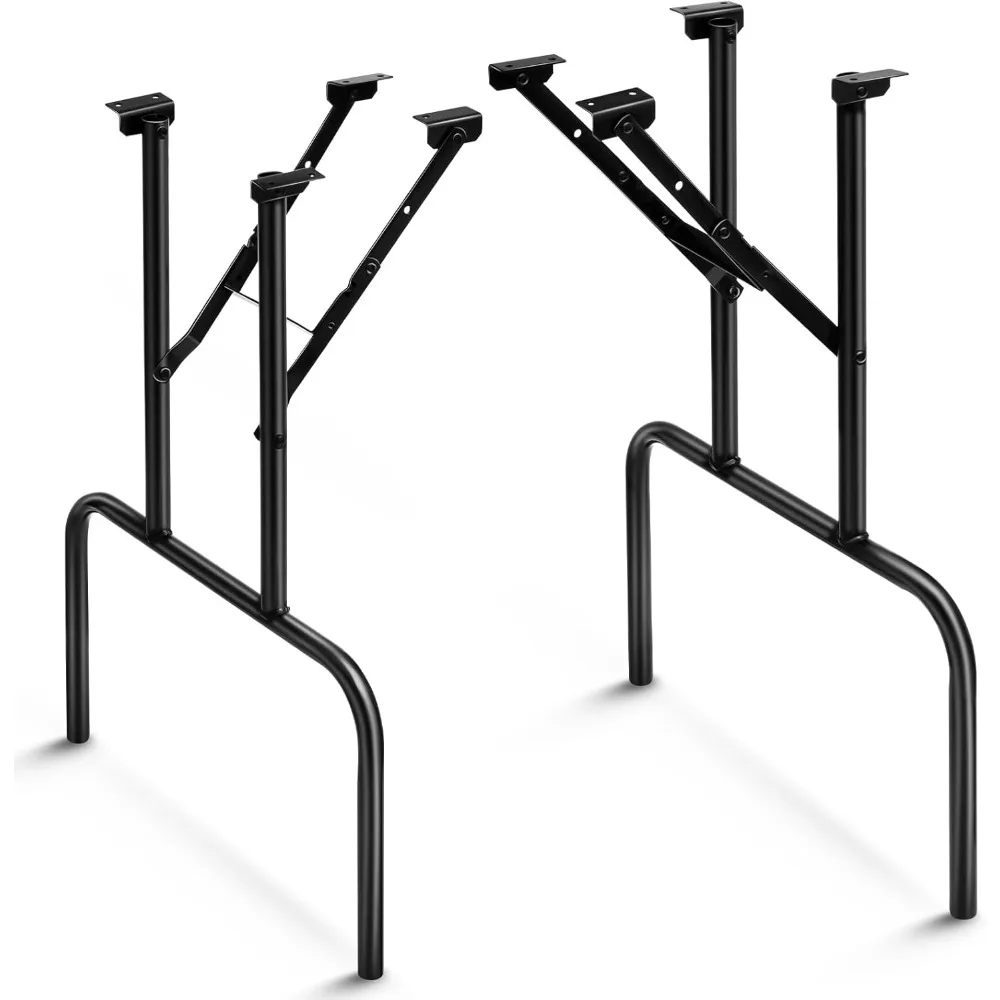 

2 Pcs Folding Table Legs 28 Inch Banquet Foldable Table Legs Collapsible Heavy Duty Steel Furniture for Home, Kitchen,