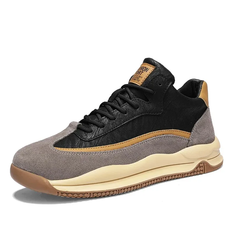 

Men's Shoes Autumn Winter Fashion New Mid Top Fashion Shoes Casual Running Board Couple Shoes Soft Sole Sportswear Dad Shoes