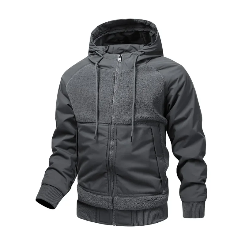 

Мужская толстовка на молнии с капюшоном, спортивная, повседневная, базовая, в американском стиле, для весны и осени, худи, свитшот, кардиган