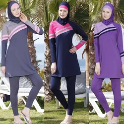 Muslim Modest Swimwear Hijab Swimsuit Women Cover Ups Swimming Suit Burkini Hijabs For Woman Islamic Long Sleeve Swim Bathing