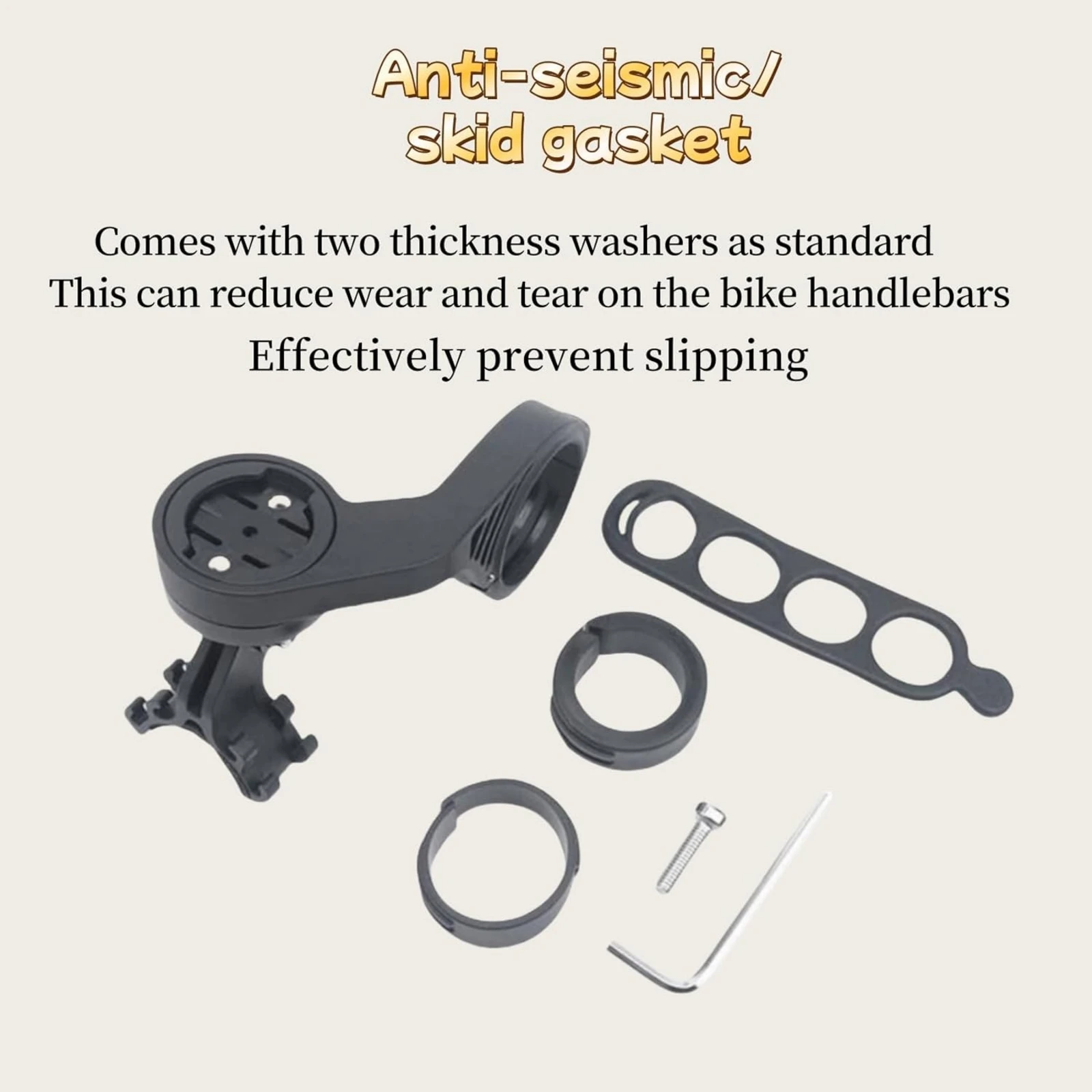 حامل كمبيوتر الدراجة من SUKOU مع حامل GoPro السفلي + دعامة إضاءة لملحقات الدراجة Garmin Majin Xingzhe Blackbird IGPS