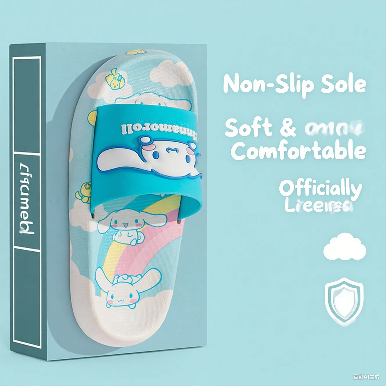 

SANRIO Cinnamoroll Cartoon Slippers Girls And Boys Indoor Non-slip Slide Shoes Outdoor Sandals For Children Soft Comfortable