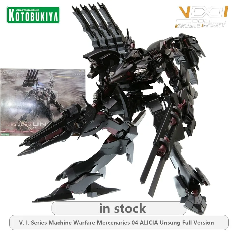 KOTOBUKIYA V. I. Serie Machine Warfare Mercenarios 04 ALICIA Unsung versión completa modelo de figura de acción juguete regalos para niños