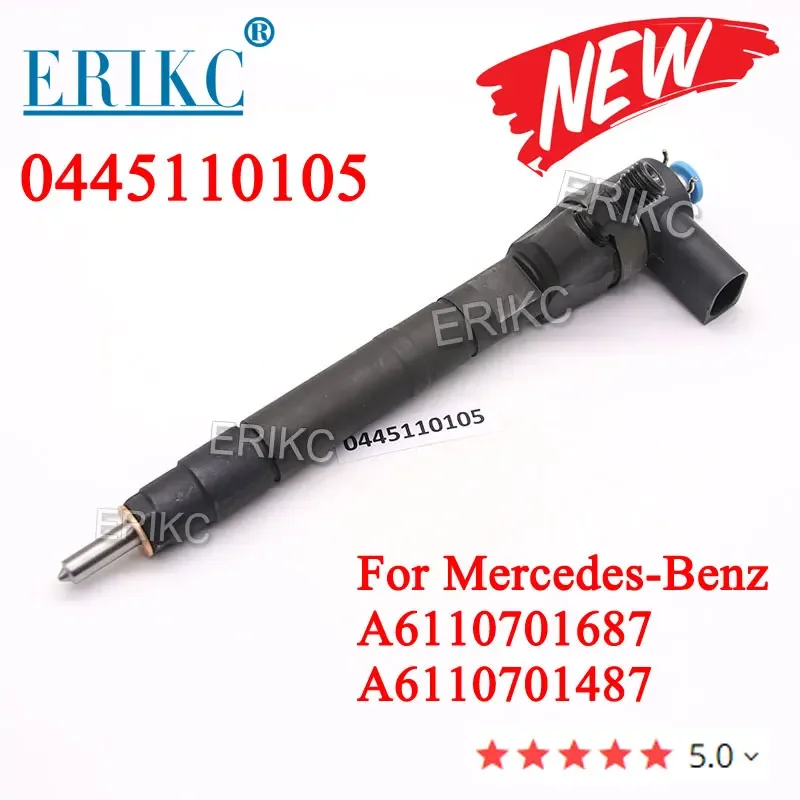 0445110105 Diesel Fuel Injector 0 445 110 105 Inyector Nozzle Assy 0445 110 105 for Mercedes Sprinter A6110701687 A6110701487