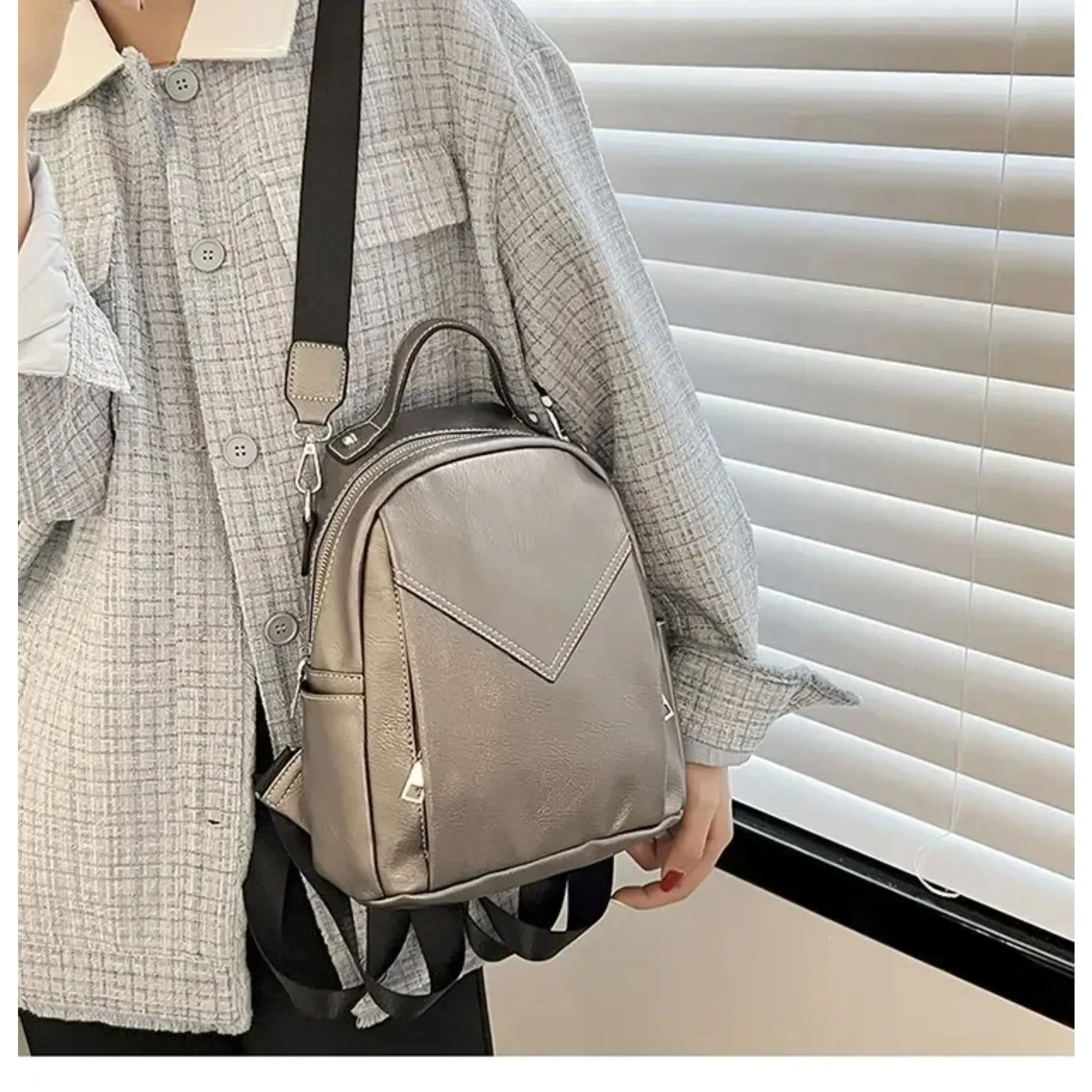 

Fashion Women Backpack Small PU Leather School Bag Backpacks for Teenager Girls Rucksack Vintage Shoulder Bags Mochila Feminina