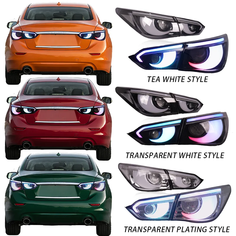 

Модифицированные задние фонари SINDAR Auto RGB для Infiniti Q50 Q50s 2013-2017, для Nissan Skyline 200GT-T 350GT V37 2014-2024, в стиле Hawkeye