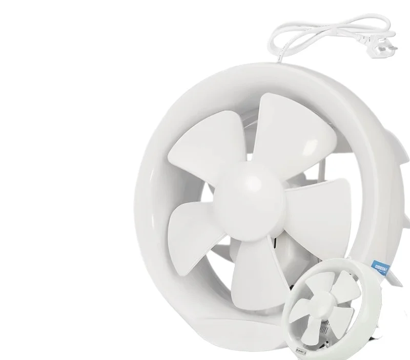 

Бесшумный вытяжной вентилятор для кухни/ванной комнаты — круглый 6 дюймов/8 дюймов, управление веревкой (стеклянное окно)