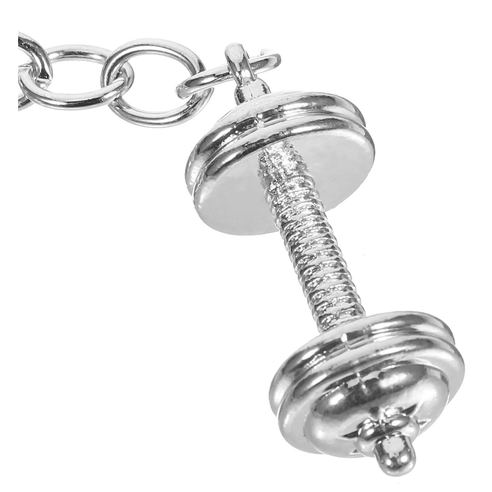 

Zinc Alloy Dumbbell Keychain Fitness Accessory Key Ring Backpack Hanging Decor Unique Gift for Sports Enthusiasts