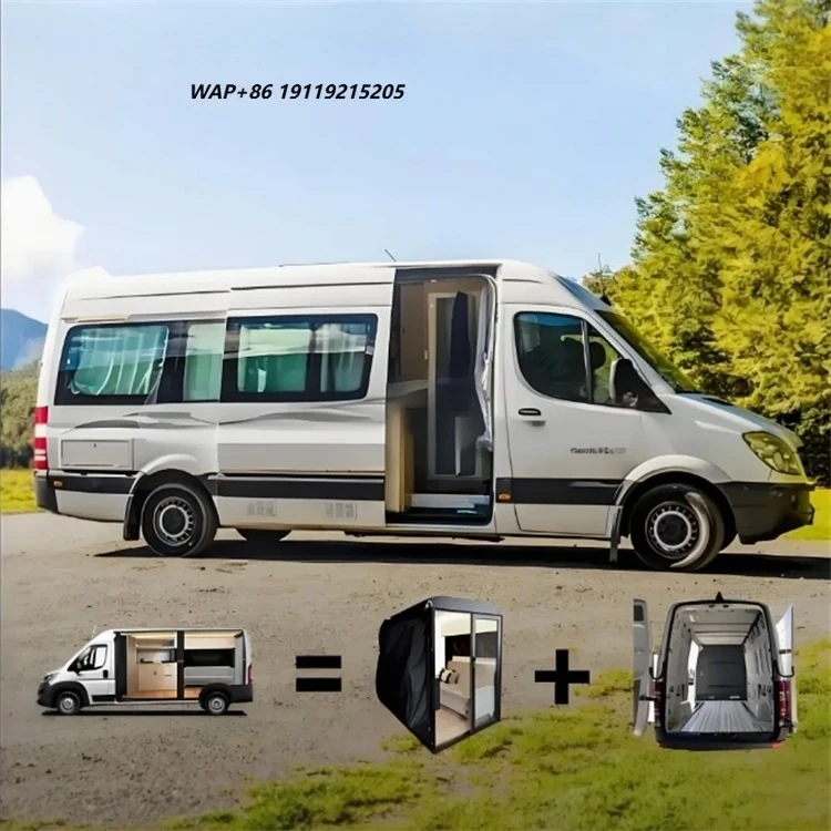 Transit Camper Conversion Kit Van Interior Module With Bed Shower Pop Top Roof for DIY Campervan Build